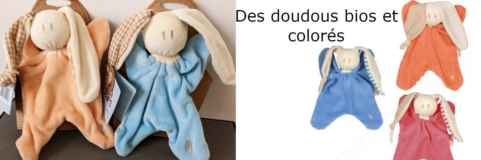 Des doudous bios et colorés